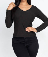 Capella - Ruched Chest detail Ribbed