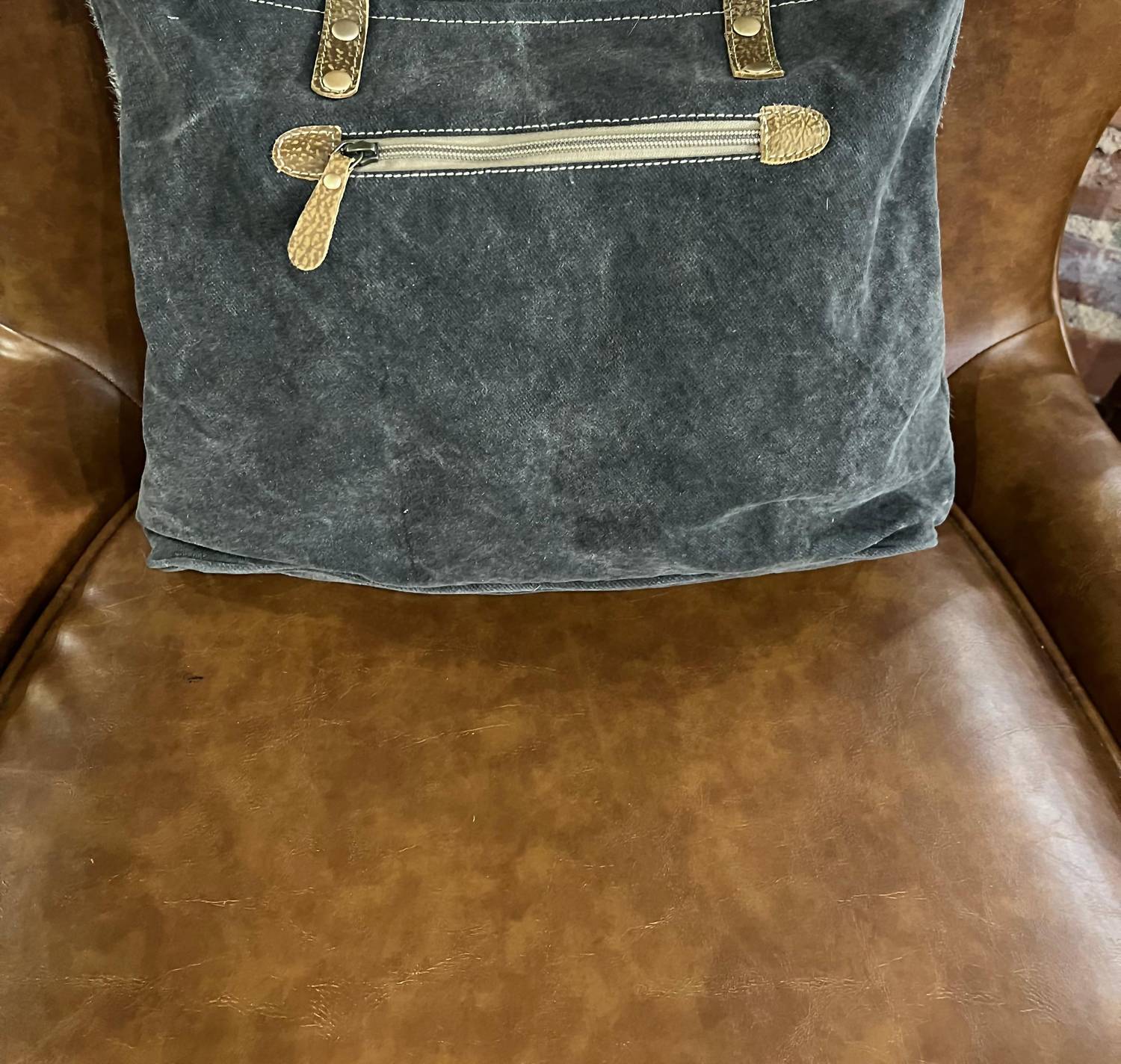 Myra Women's Chevron Tote in black - women's bag - view 4