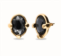 Unode50 - Women's Studs With Oval Faceted Crystals Earrings