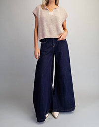 ee:some Deep Connection Top in oatmeal - women's t-shirt
