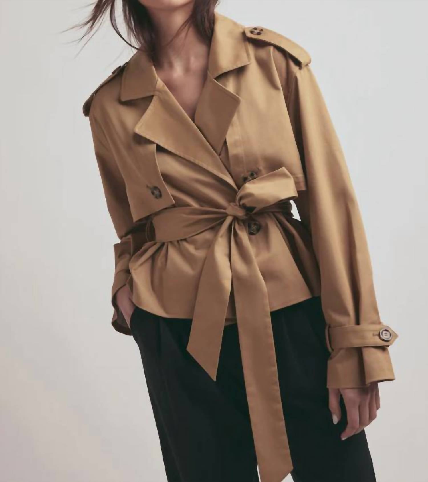 Favorite Daughter - Cropped Charles Trench Coat