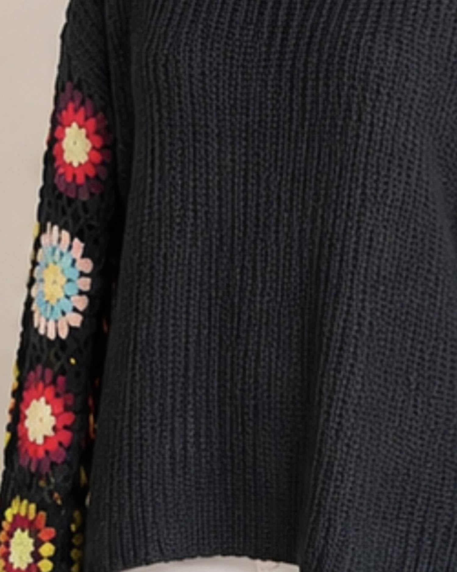 Keren Hart - Long Sleeve Crochet Sweater