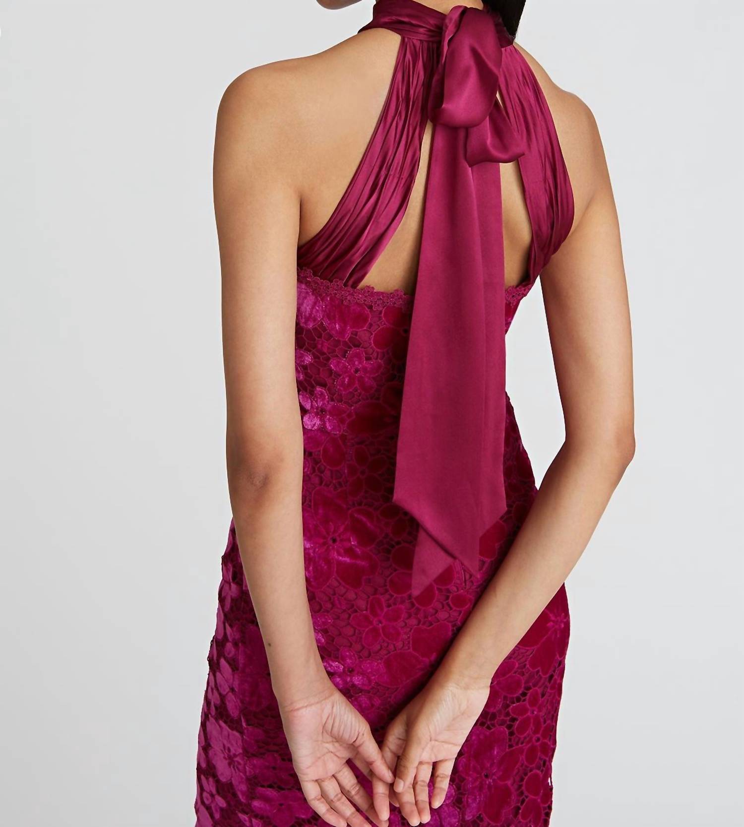 Theia - Andrea Bow Back Midi Dress
