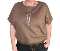 Entro - Waist Tie Dolman Top