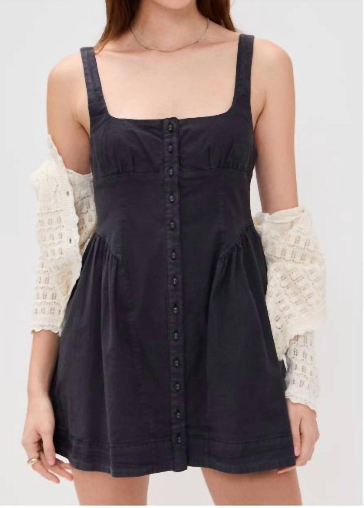 Free People - Astrid Oxford Mini Dress