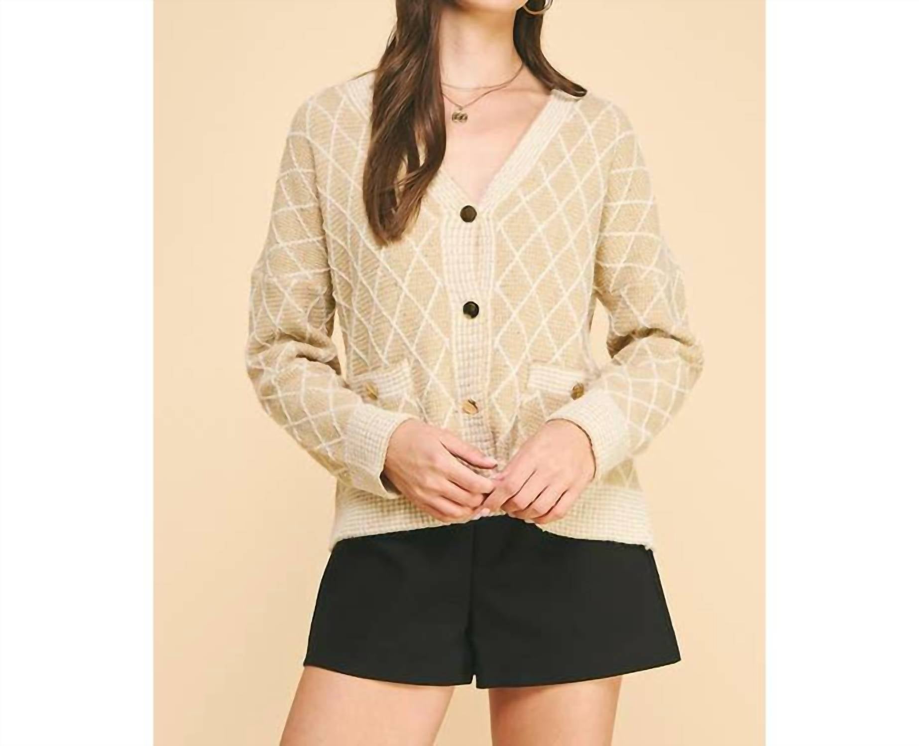 Pinch - Rhea Diamond Cardigan