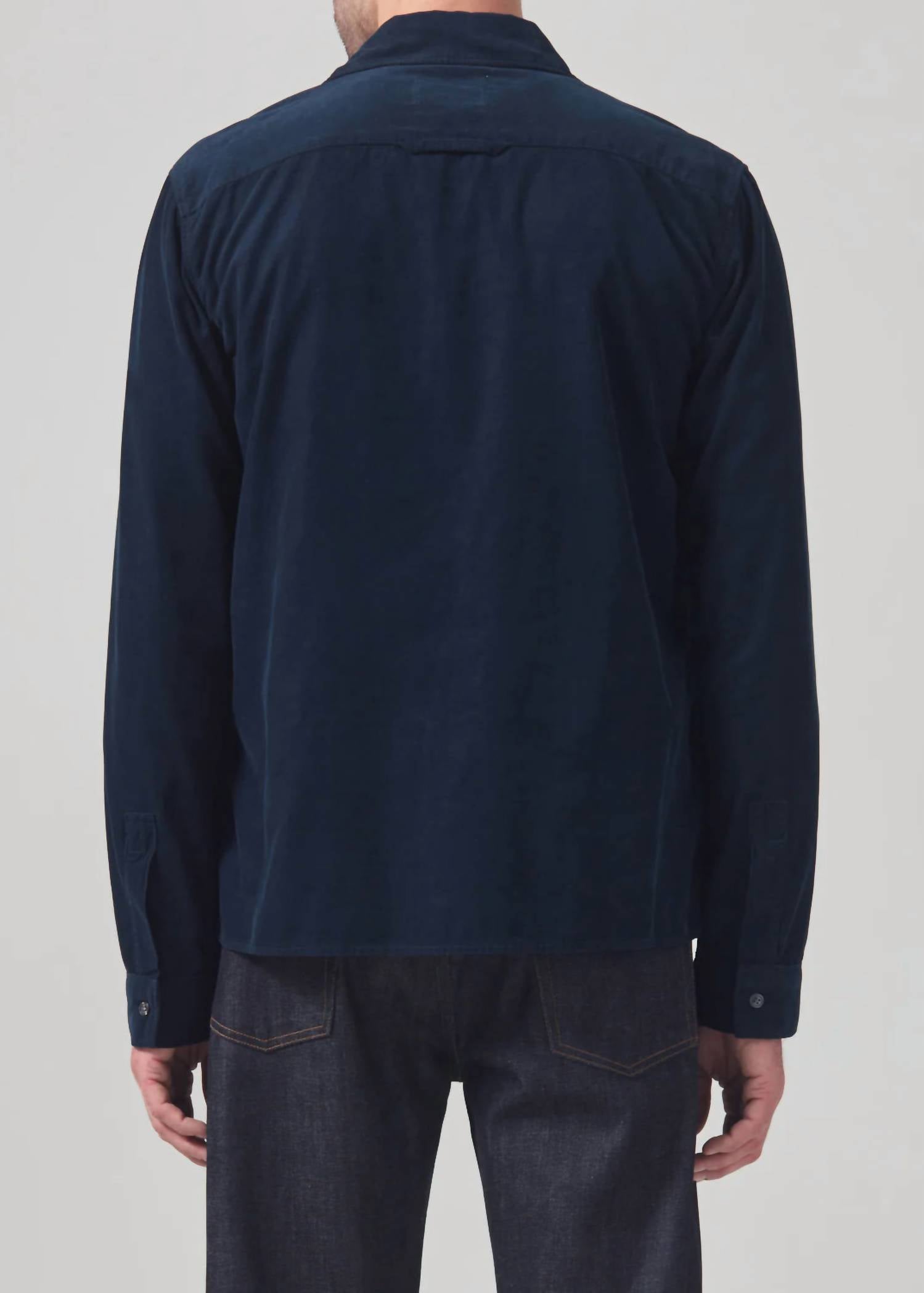 Citizens of Humanity Rework Button Down Shirt in navy - men's shirt - detail view