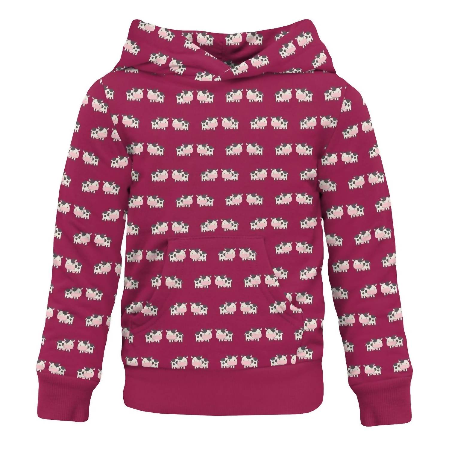 Kickee - Fleece Kangaroo Pocket Pullover Sweatshirt
