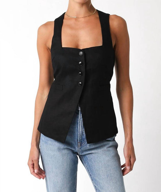 Mint - Deja Linen Vest