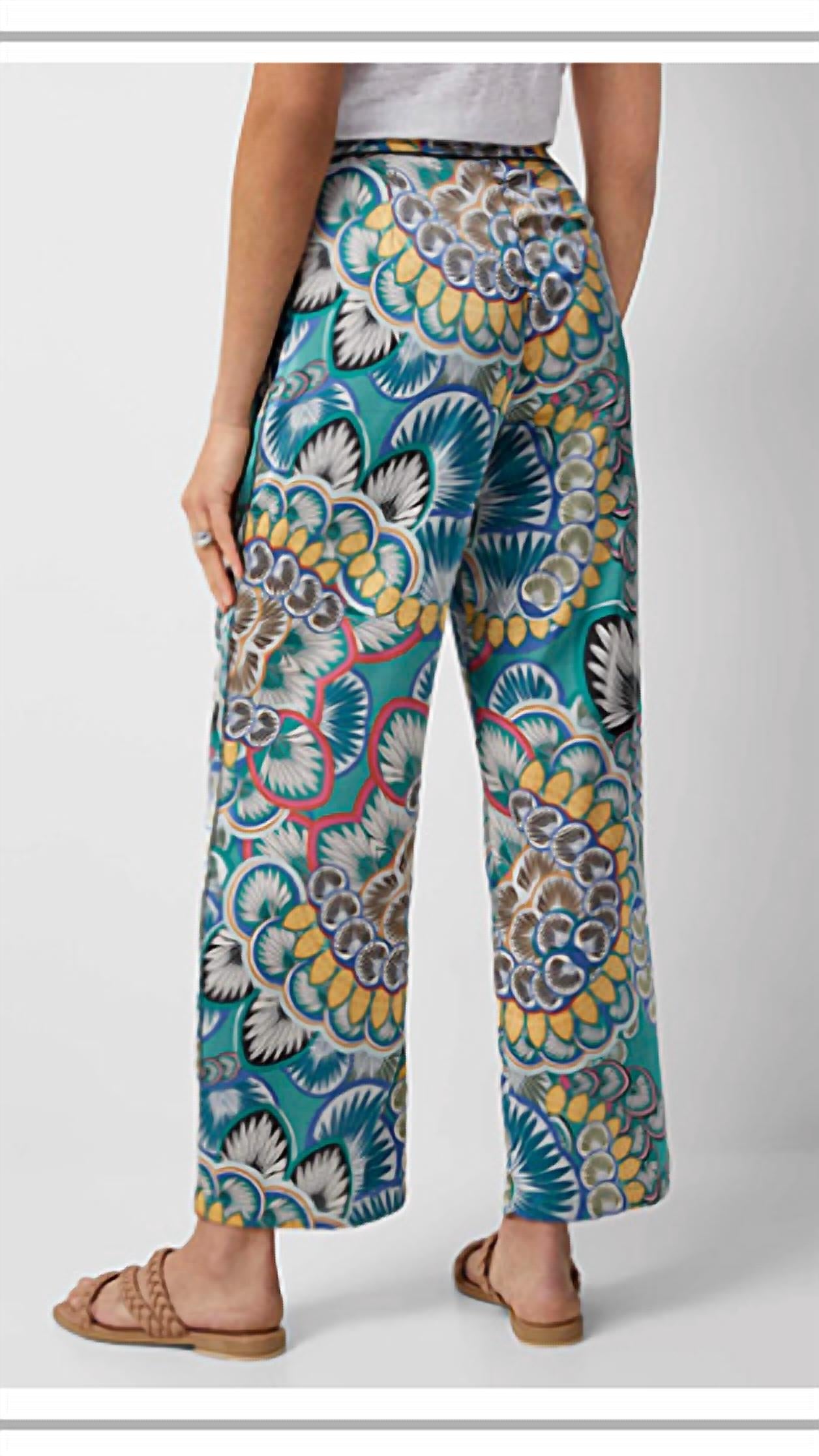 Scarf Print Pants