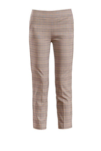 Avenue Montaigne Lulu Straight Cropped Pant in grey plaid - women's pants - view 4