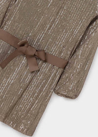 Mayoral - Girls Sequin Dress with Belt