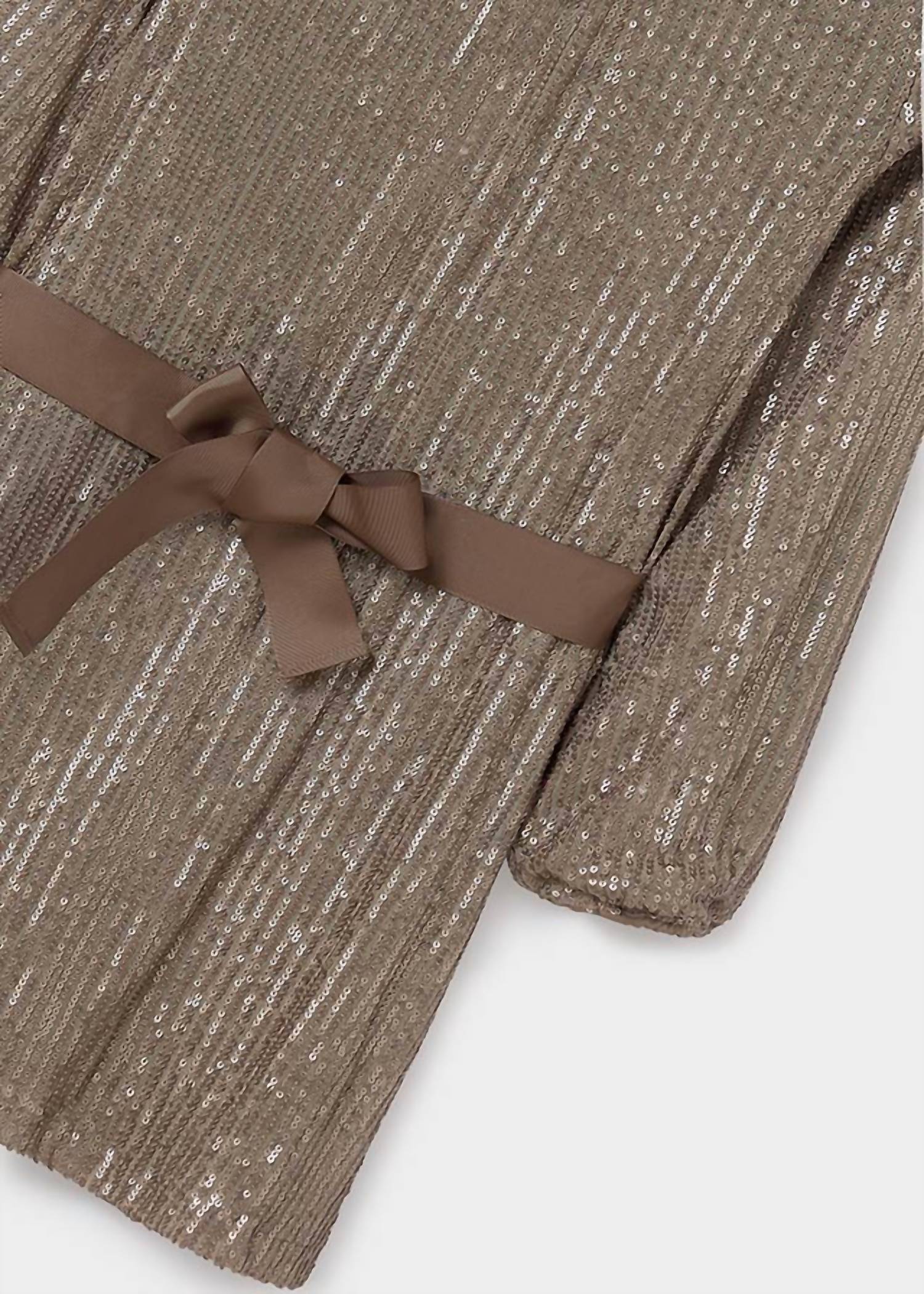 Mayoral - Girls Sequin Dress with Belt