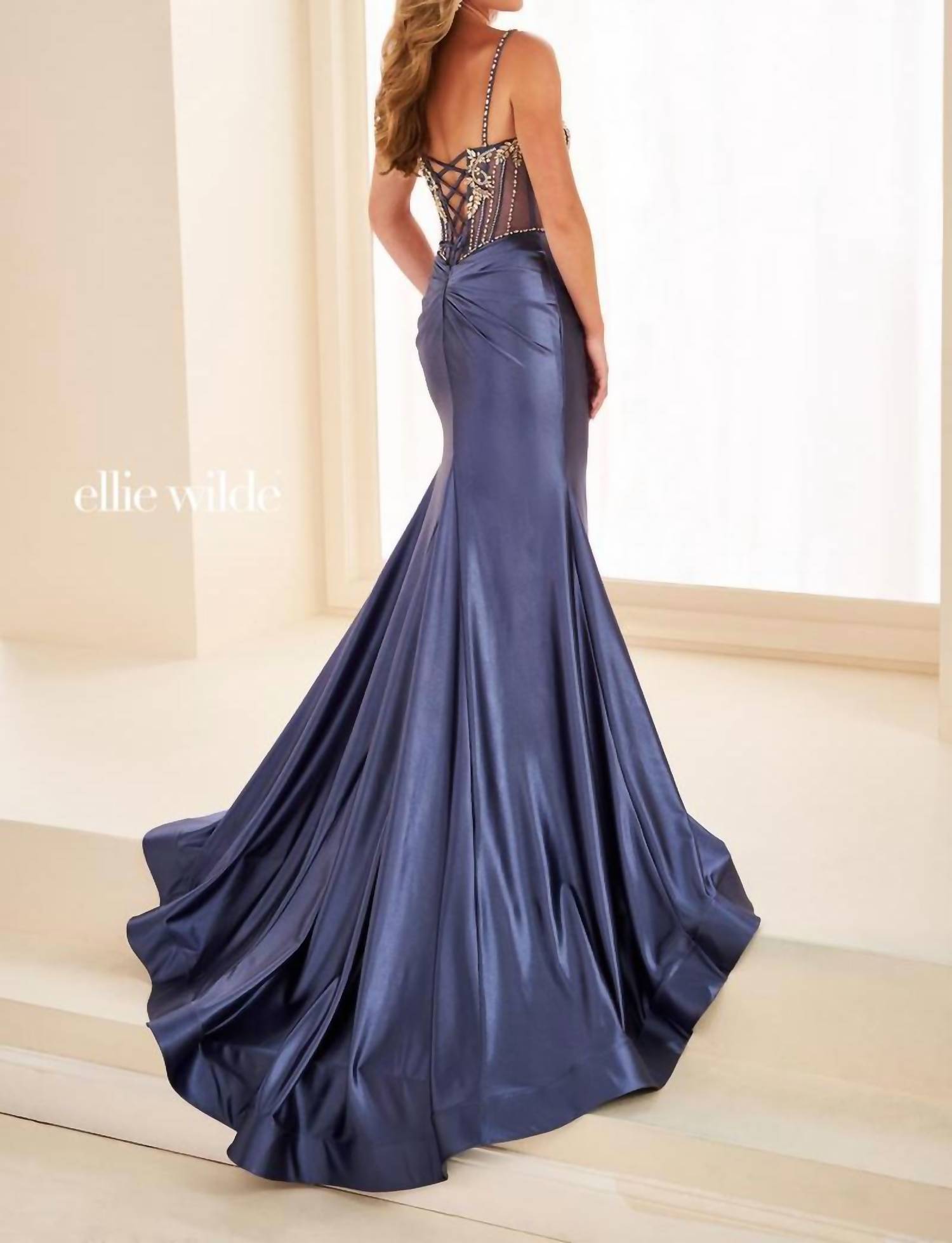 Ellie Wilde - Beaded Prom Gown