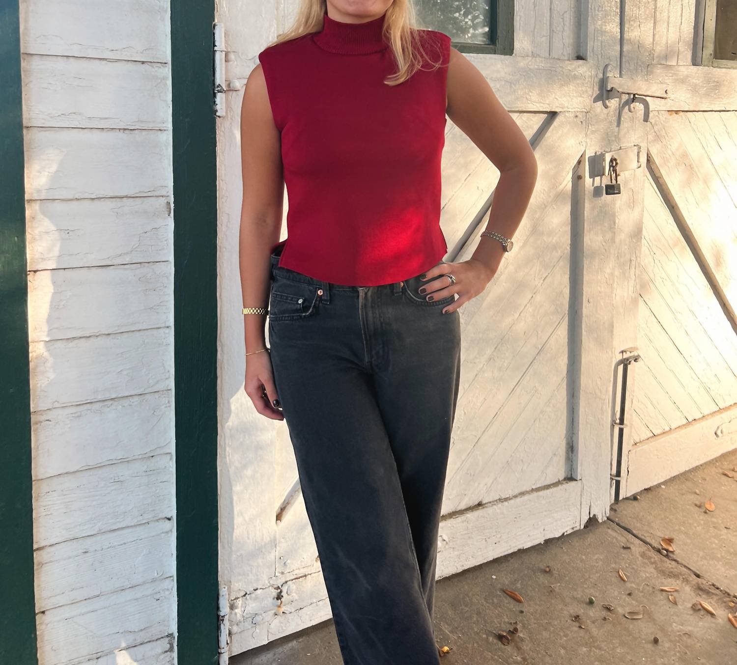 Design History - Ibis Mock Neck Sleeveless Top