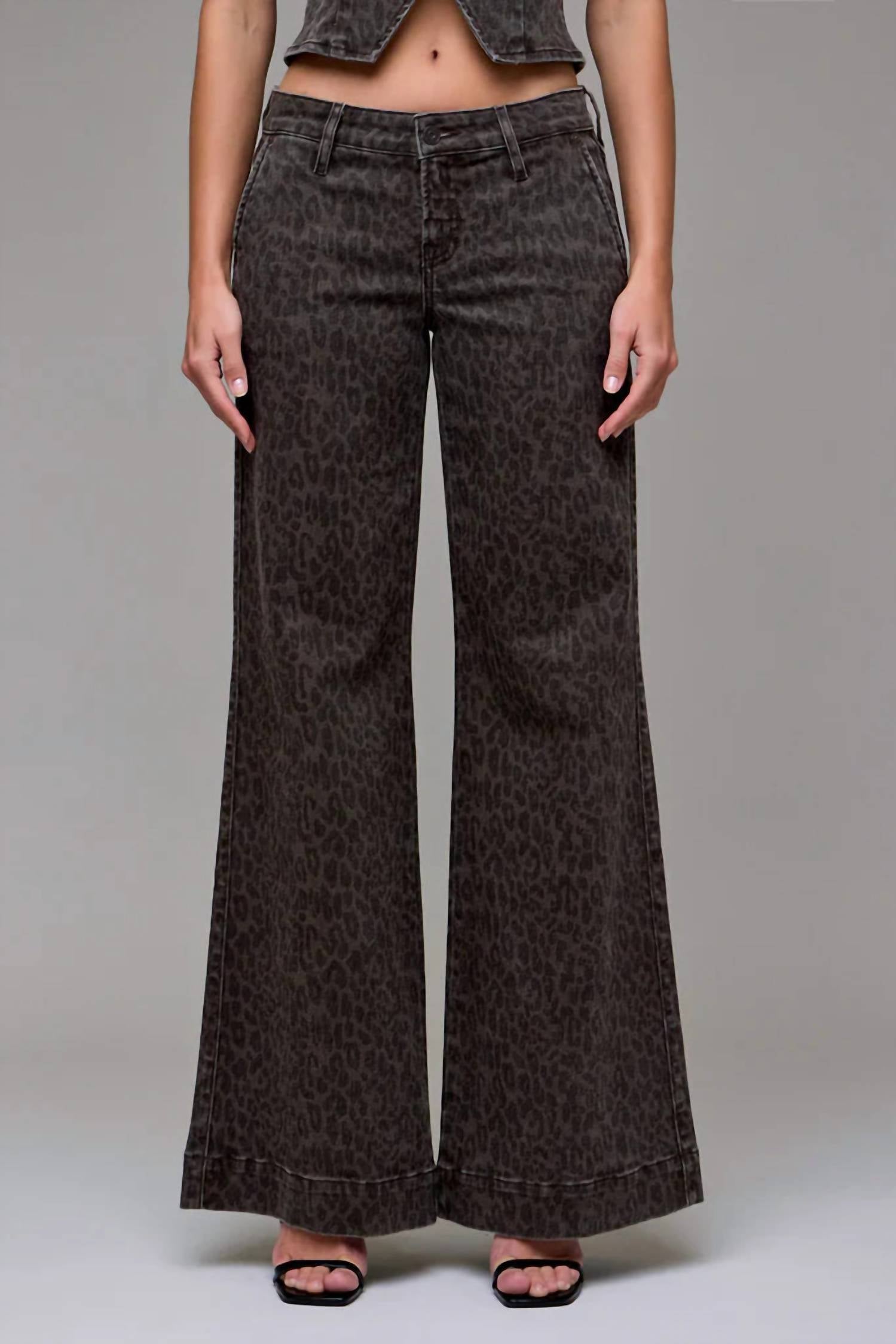 Hidden - Women's Ariana Cheetah Print Denim