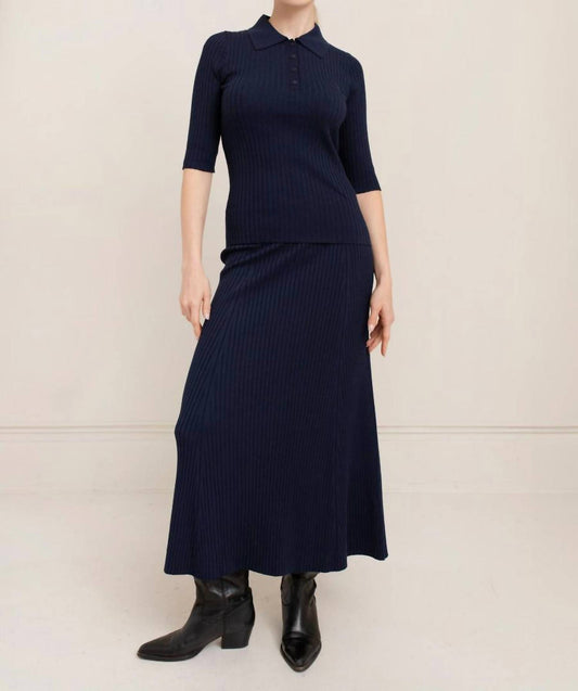 Paper Label - Leona Rib Polo Shirt