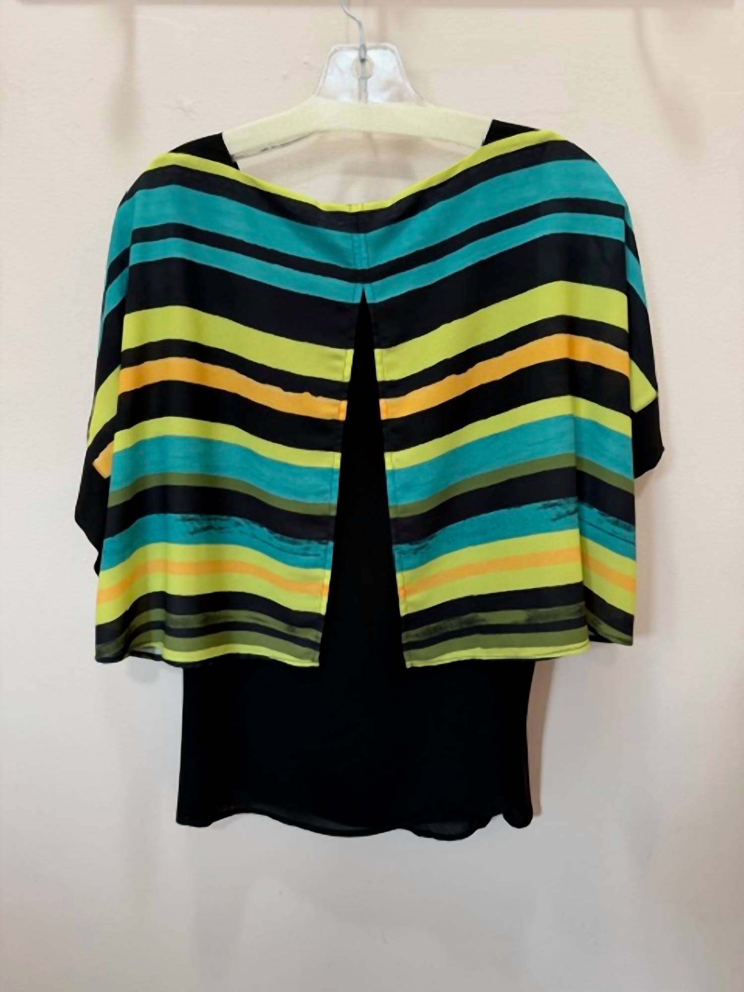 Conrad C - Women's Aruba Kiwi Stripe Layered Blouse