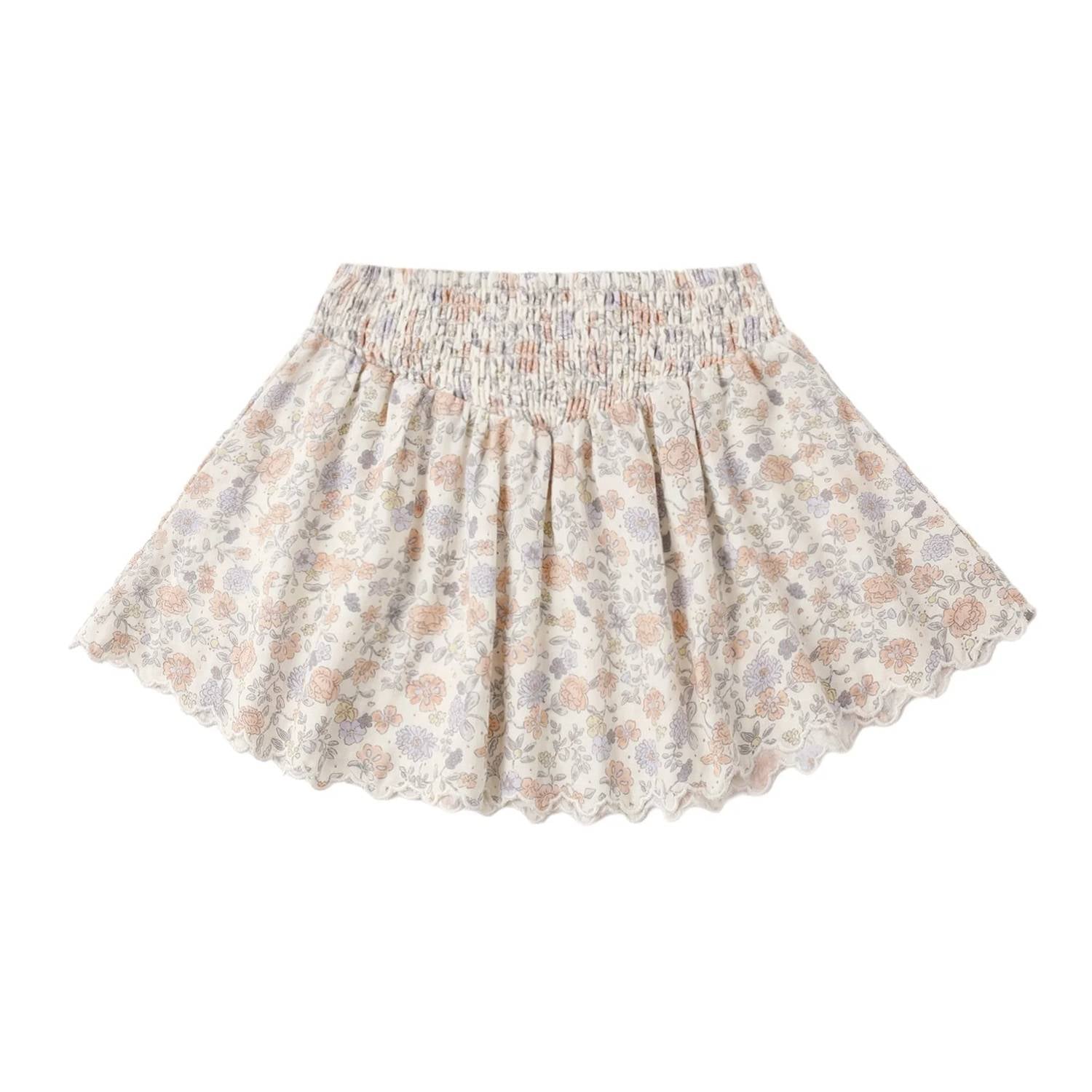 Rylee + Cru - Girl's Smocked V Mini Skirt