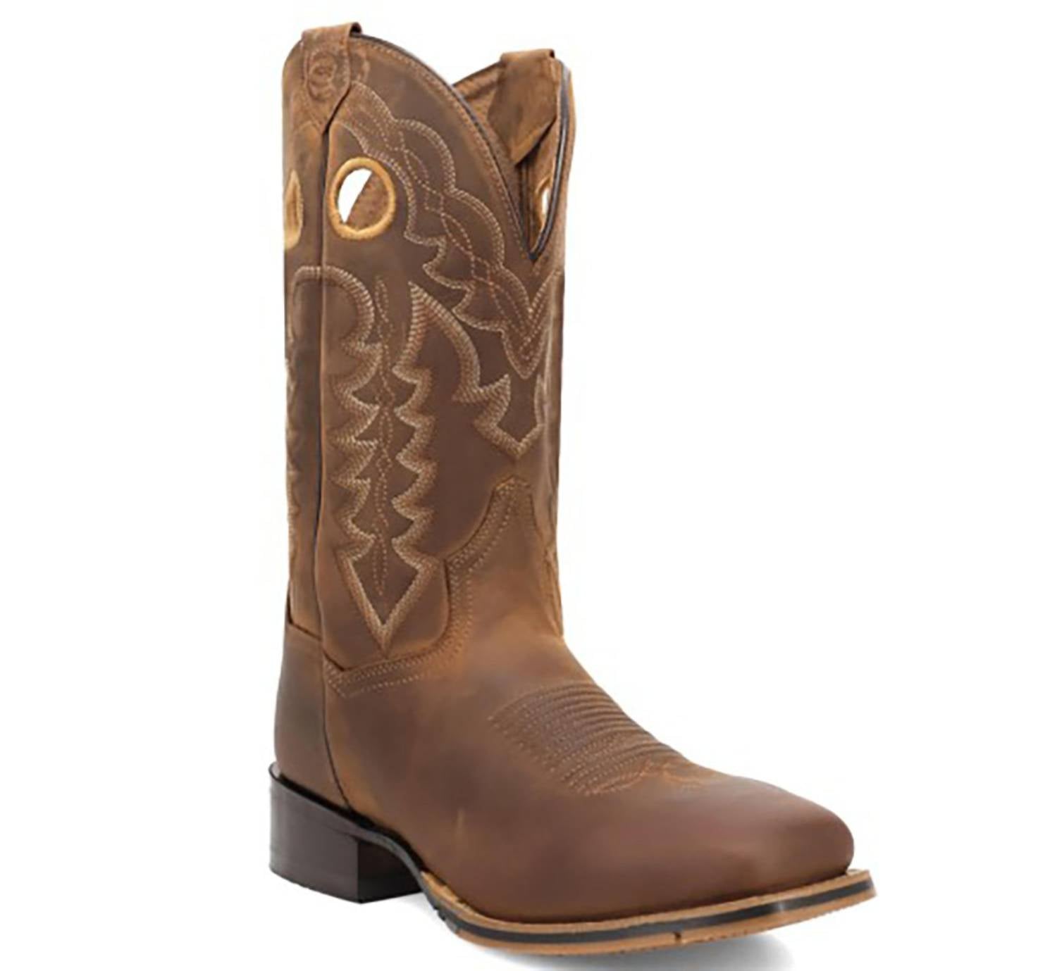 DAN POST. Men's Lance Stockyard Collection Cowboy Boot in rust - men's boots - view 4