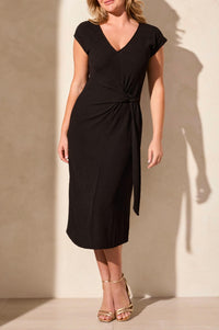 Tribal - Tie Waist Midi Dress
