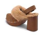 CHOCOLAT BLU Women's Fawn High Heel Slingback Sandal in cinnamon suede - women's heels - alternate view
