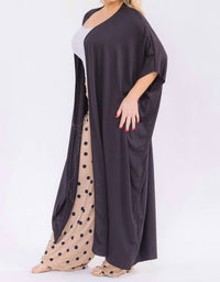 Karen T Design Dotted Print Pant Set in beige - women's sleepwear - view 4