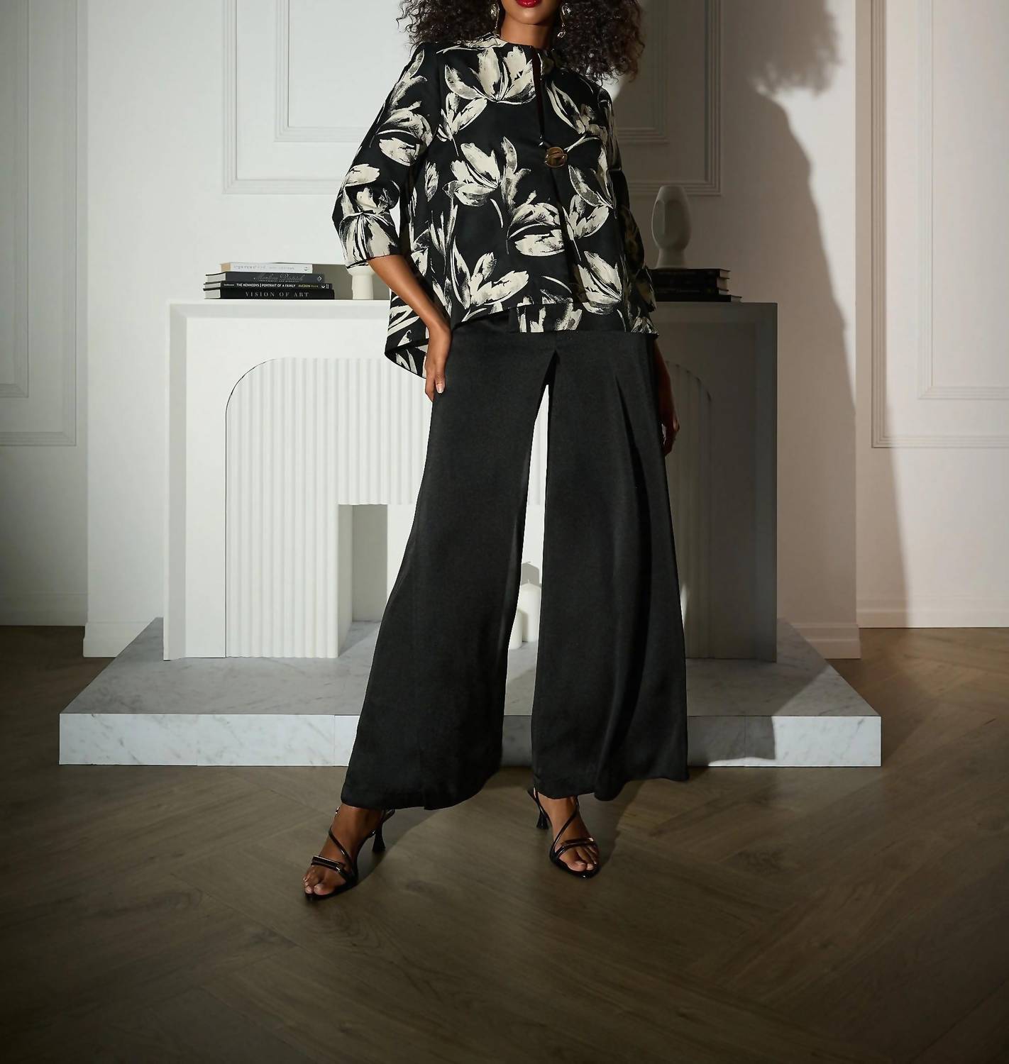Joseph Ribkoff - Floral Jacquard Swing Jacket