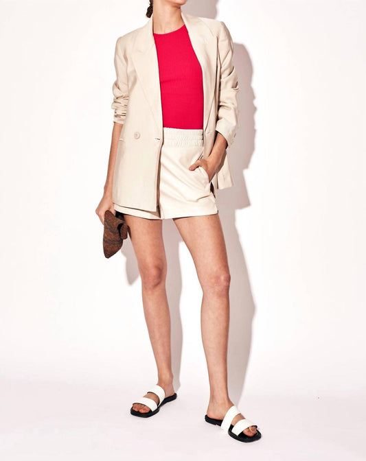 Deluc - Stretchy Vegan Leather Short