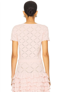 Loveshackfancy - Lilifred Cropped Cardigan Top