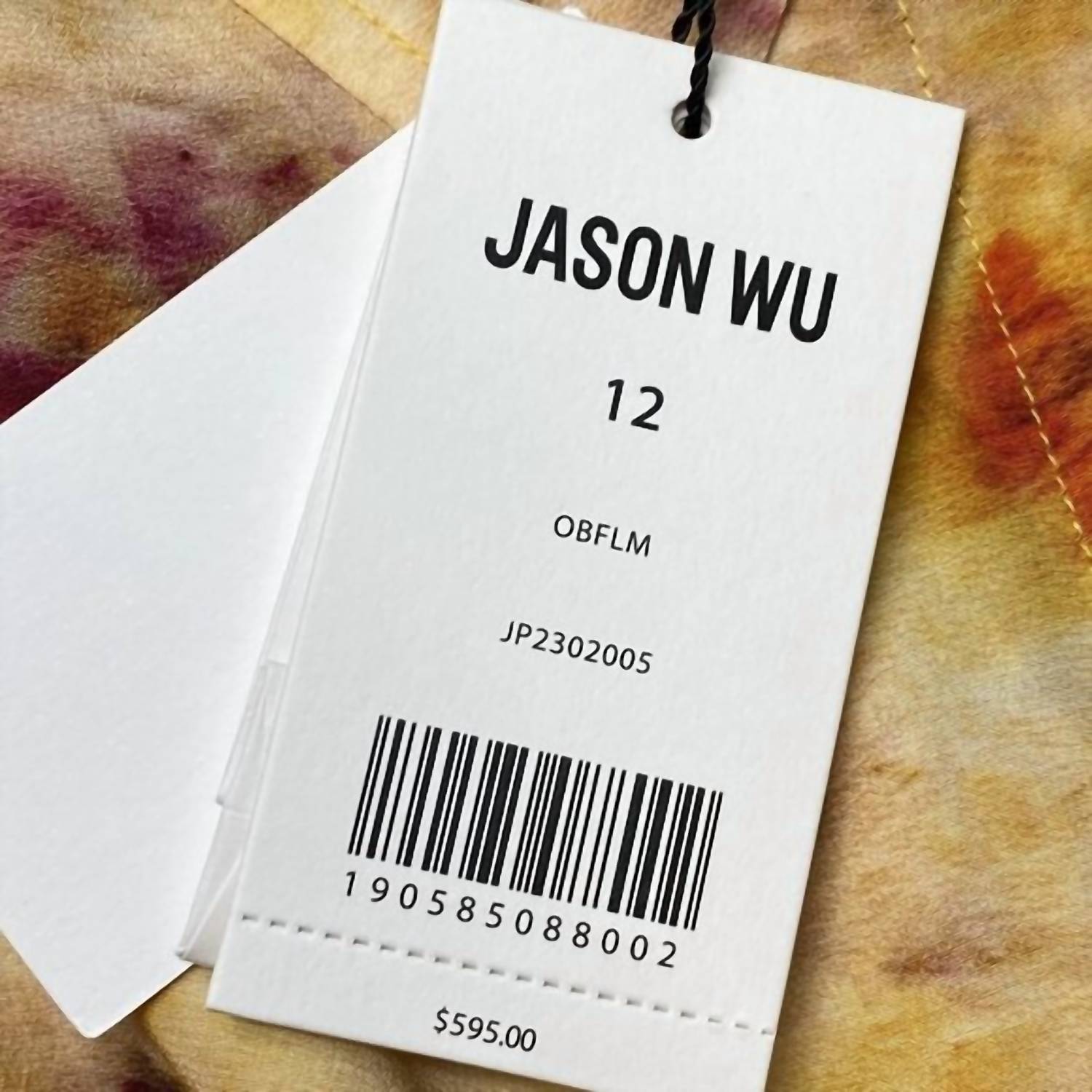 JASON WU Women’s Oversized Silk Blouse in orange multi - women's blouse - view 6