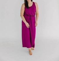 Mittoshop - Kelsey Scoop Neck Racerback Tank Maxi Dress