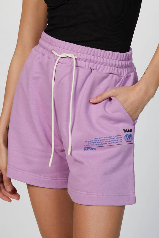 LOGO-PRINT TRACK SHORT