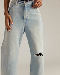 Free People - Deep Trance Dropped Boyfriend Jeans
