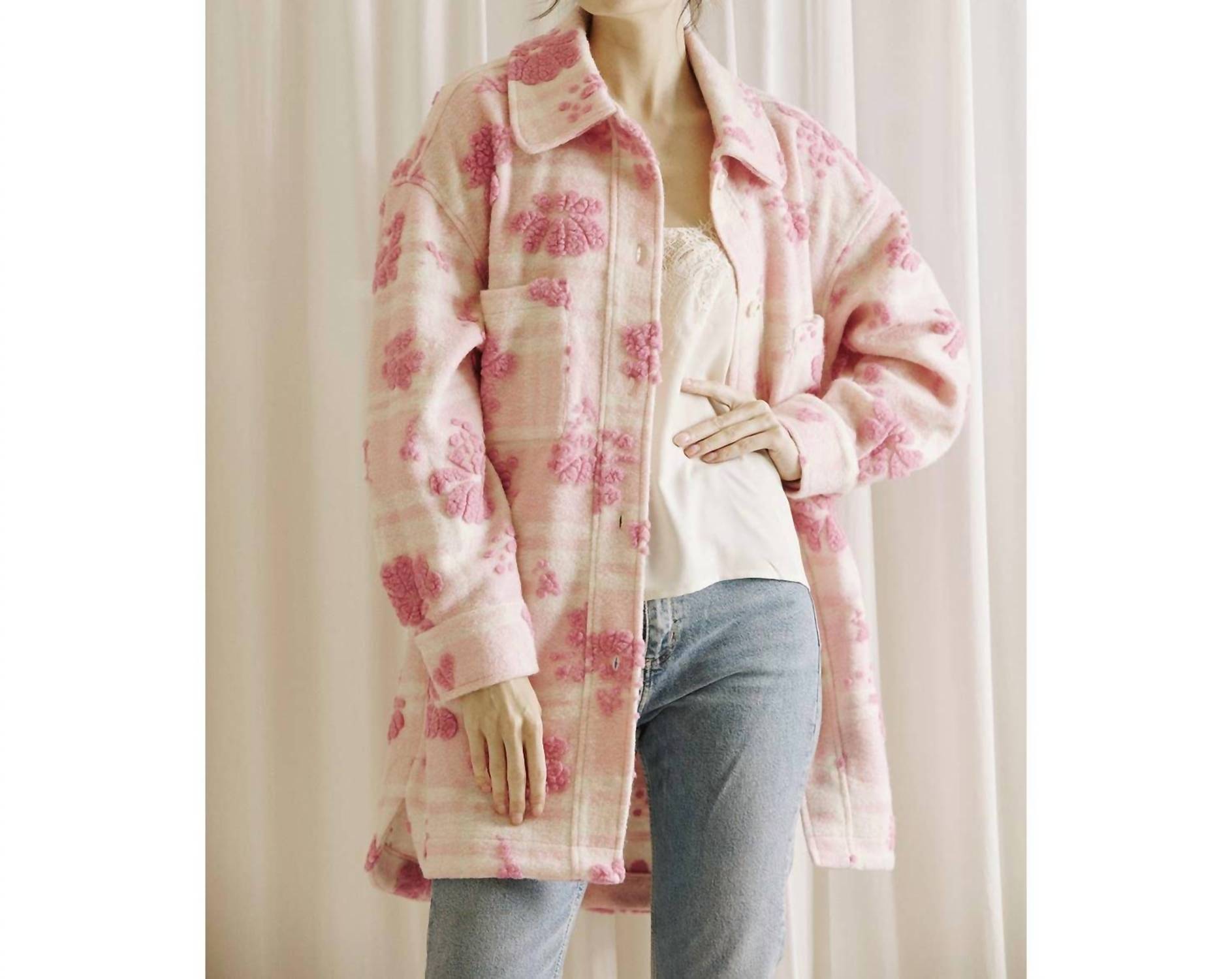Storia - Jackie 3d Floral Sherpa Jacket
