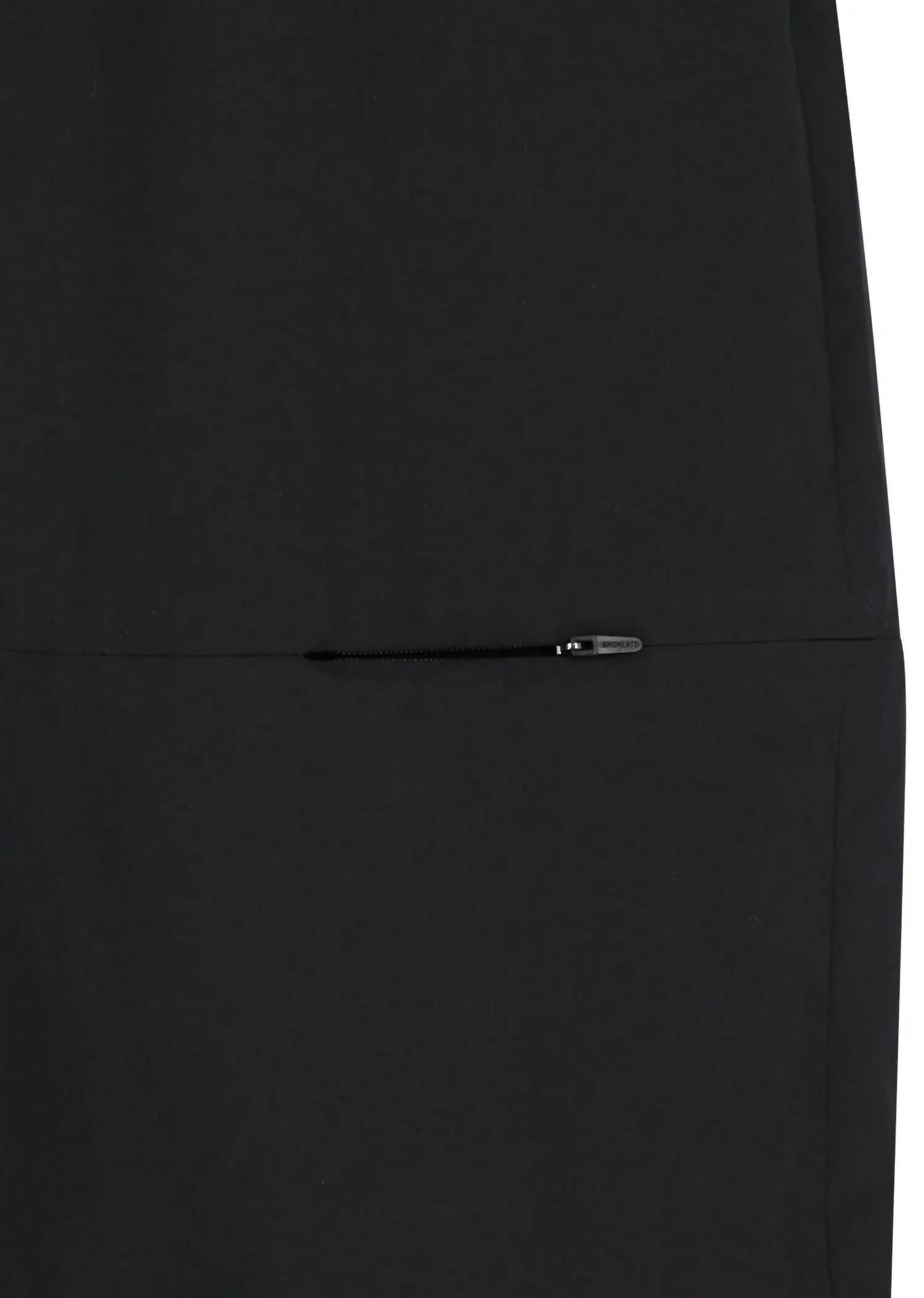 Shop Amomento - Curved Zip Banding Pants