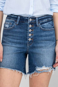Vervet By Flying Monkey - Haunting High Rise Denim Shorts