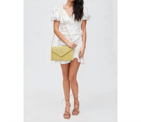 Urban Expressions - Trista Straw Clutch Woven Chain Crossbody
