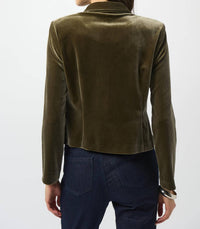 Joseph Ribkoff - Velour Double-breasted Blazer