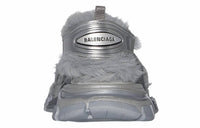Balenciaga - Women's Faux Fur Rubber Mesh Track Sandal