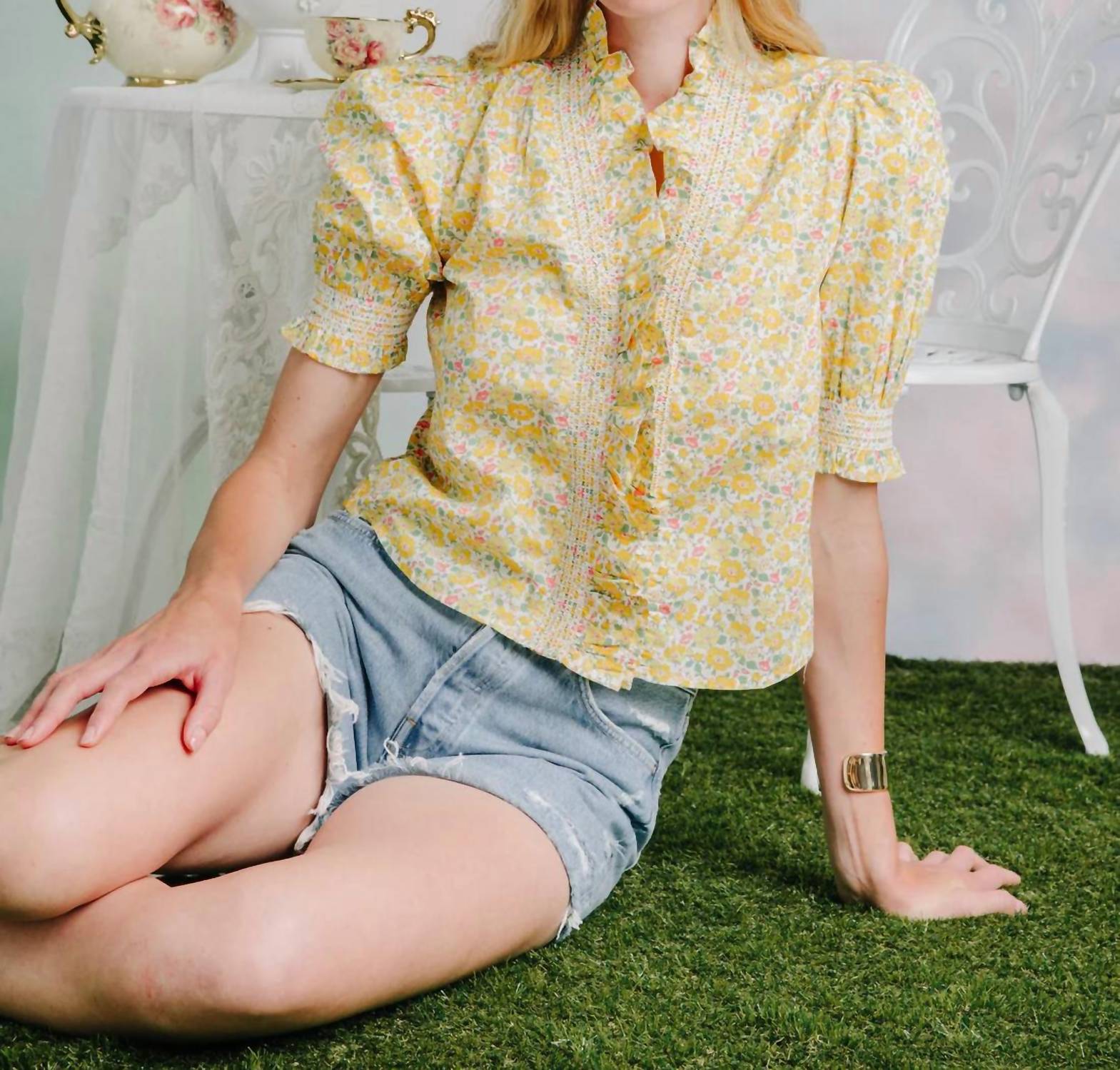 Love The Label - Zuri Floral Print Blouse