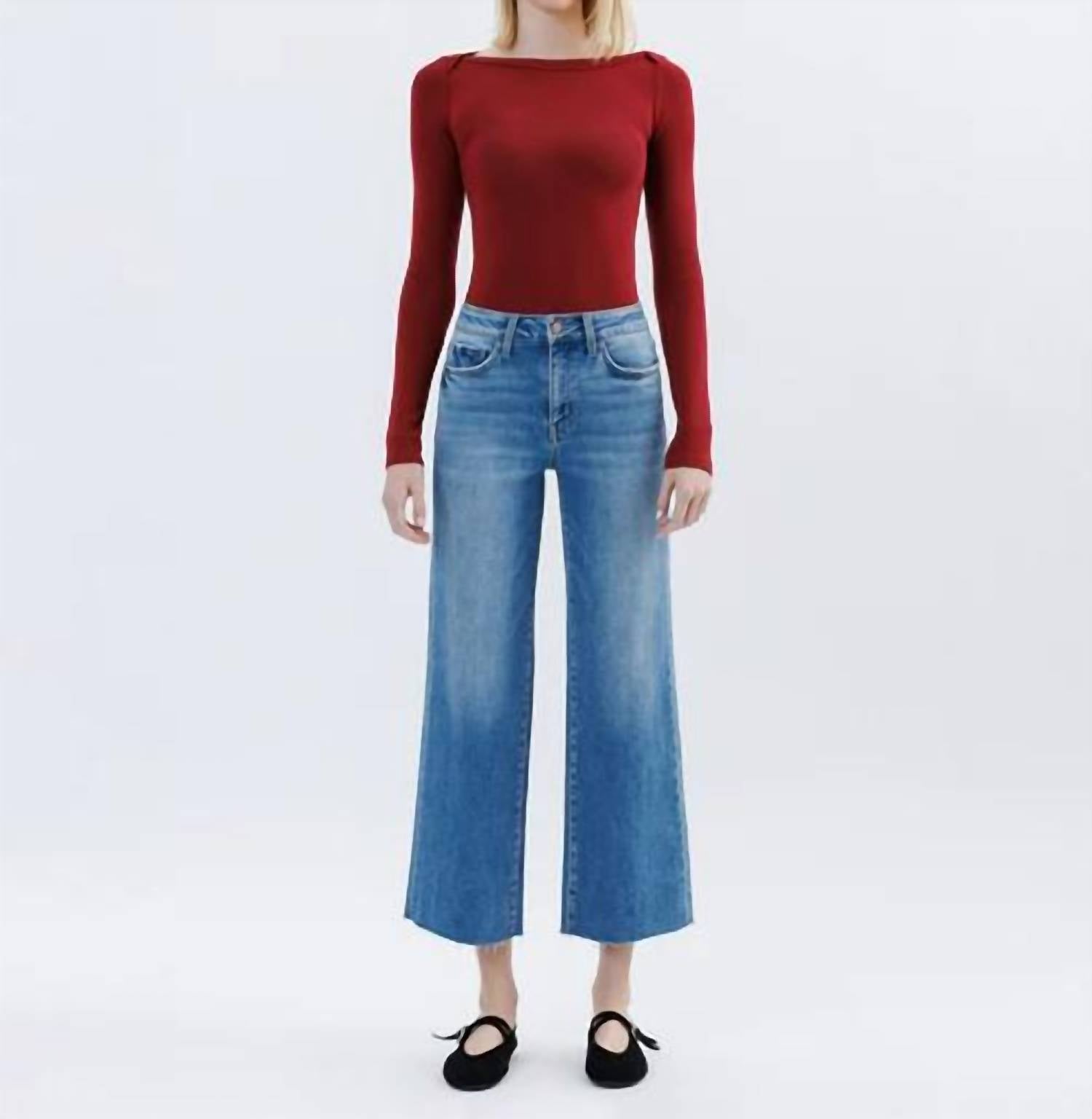 Flying Monkey - Jubilation High Rise Wide Leg Jeans