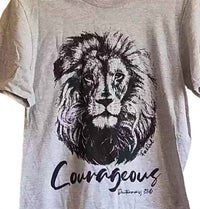 Fox And Owl - Unisex Courageous Lion T-shirt