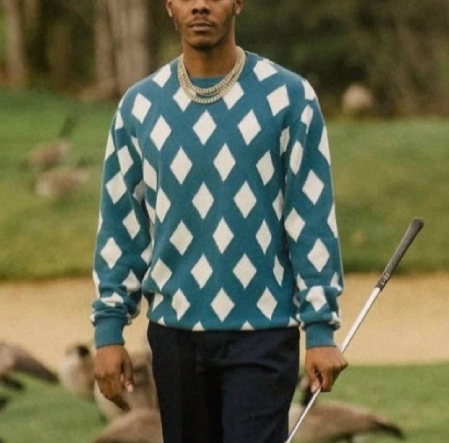 Bogey Boys - Rhombus Sweater Golf Crewneck Top