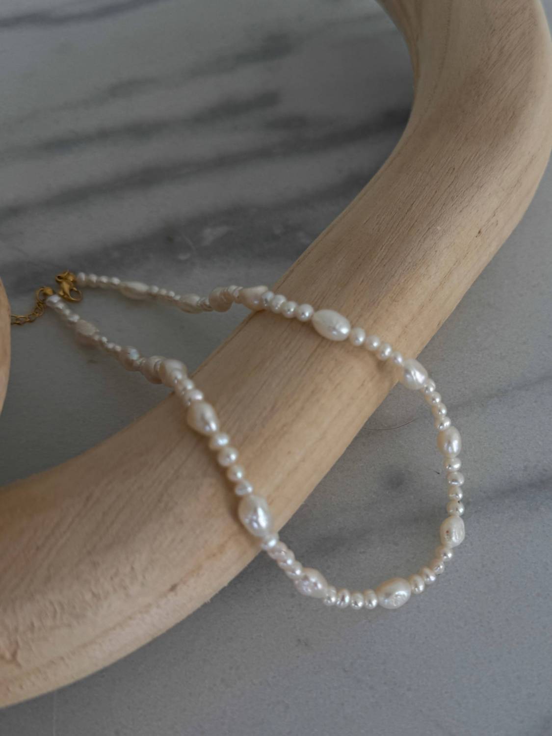 Chansuttpearls Women's Arianna Necklace in white - women's jewelry - detail view