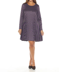 Joseph Ribkoff - Geometric Knit Shift Dress