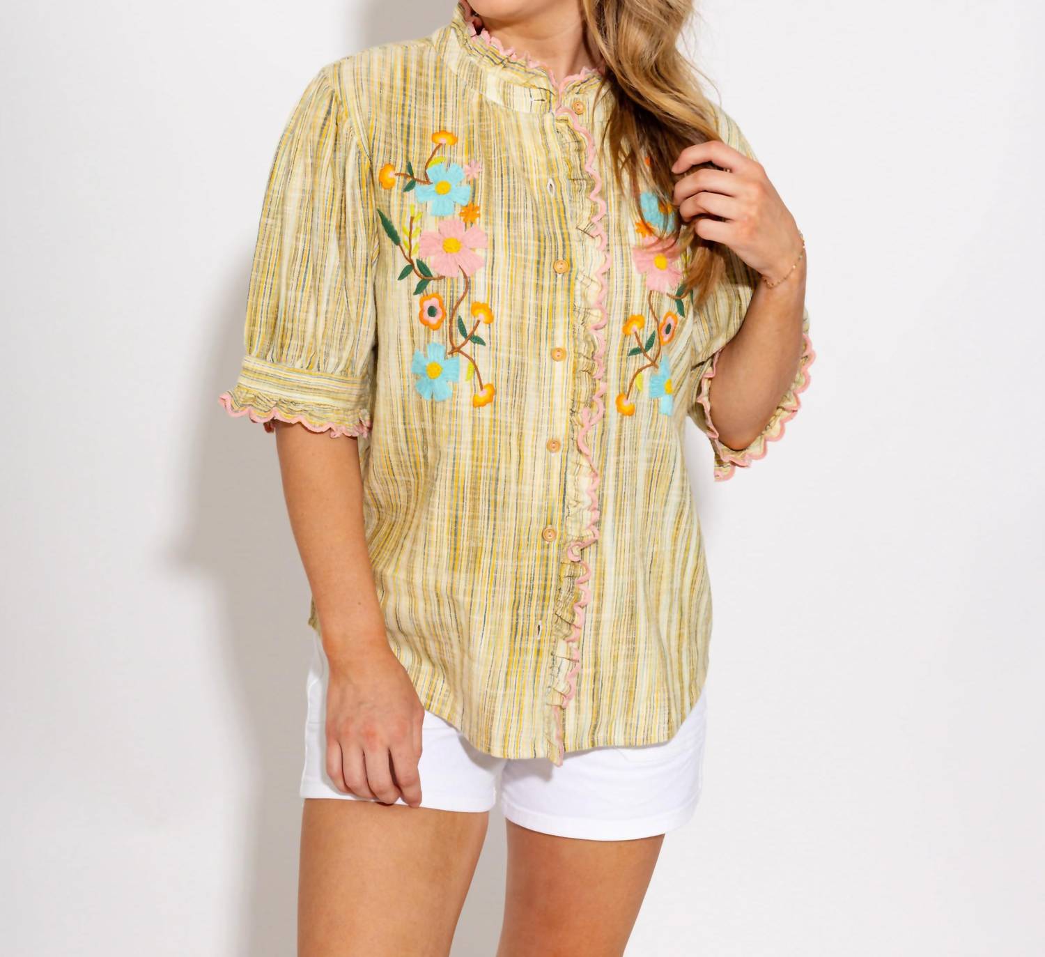 Ivy Jane - Ribbon Embroidered Blouse