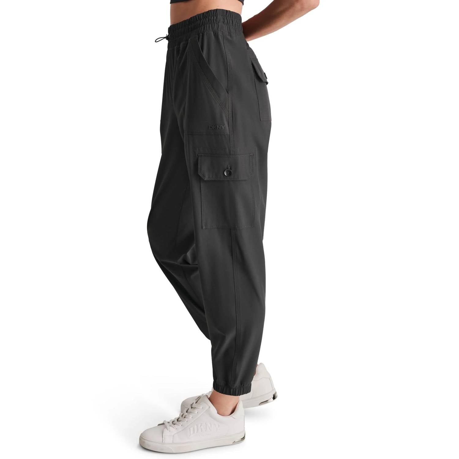 Dkny - Smocked Bungee Woven Cargo Jogger