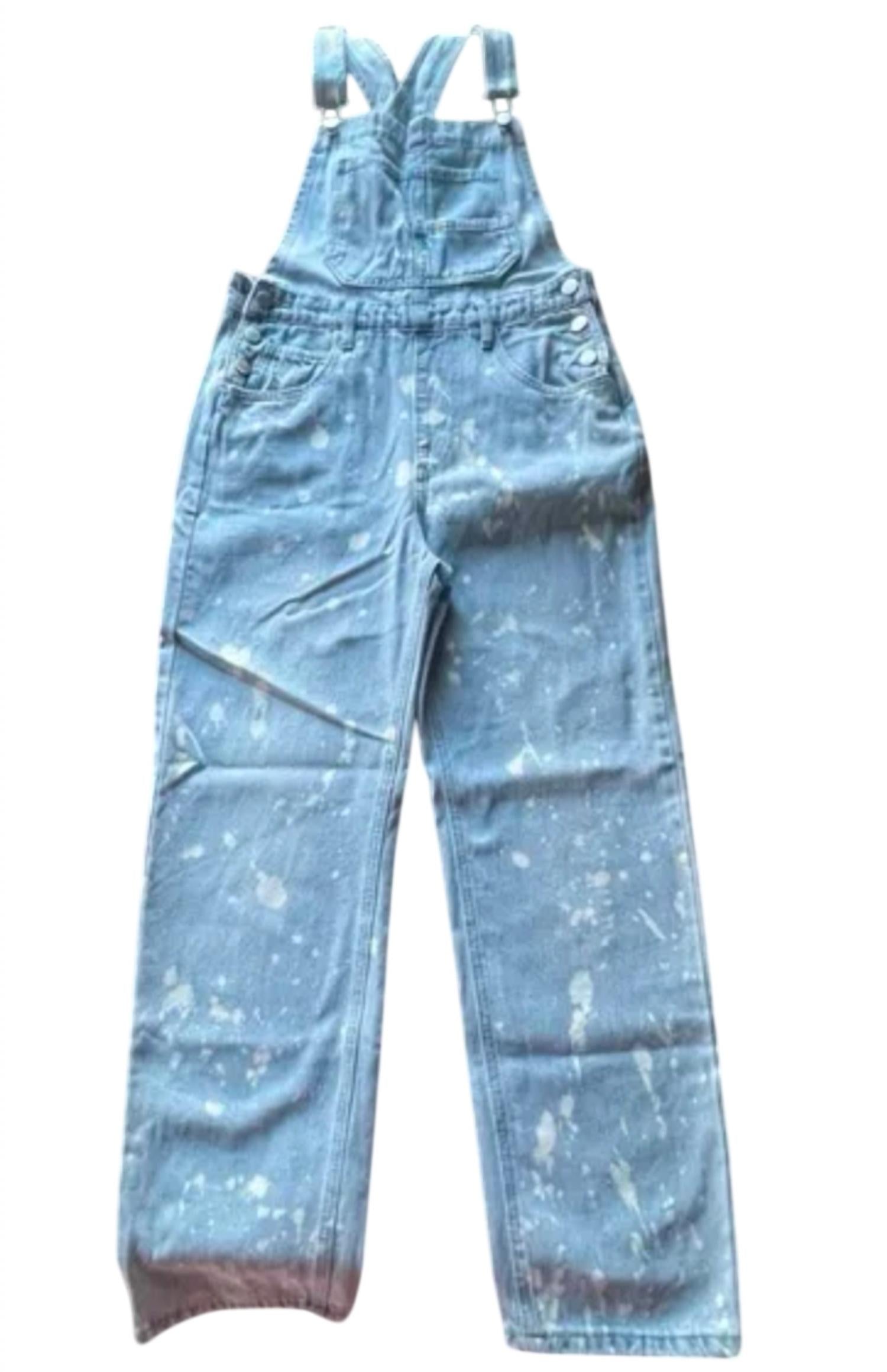 Davi & Dani - Women's Bleach Splat Overall