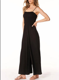 Bobi - Cami Strap Smocked Jumpsuit